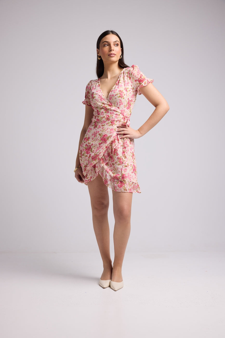 Short Dress - Amandine - Pink