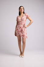 Short Dress - Amandine - Pink