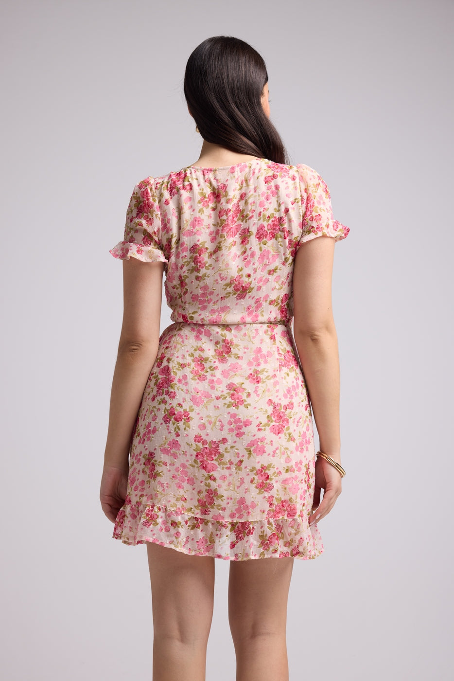 Short Dress - Amandine - Pink