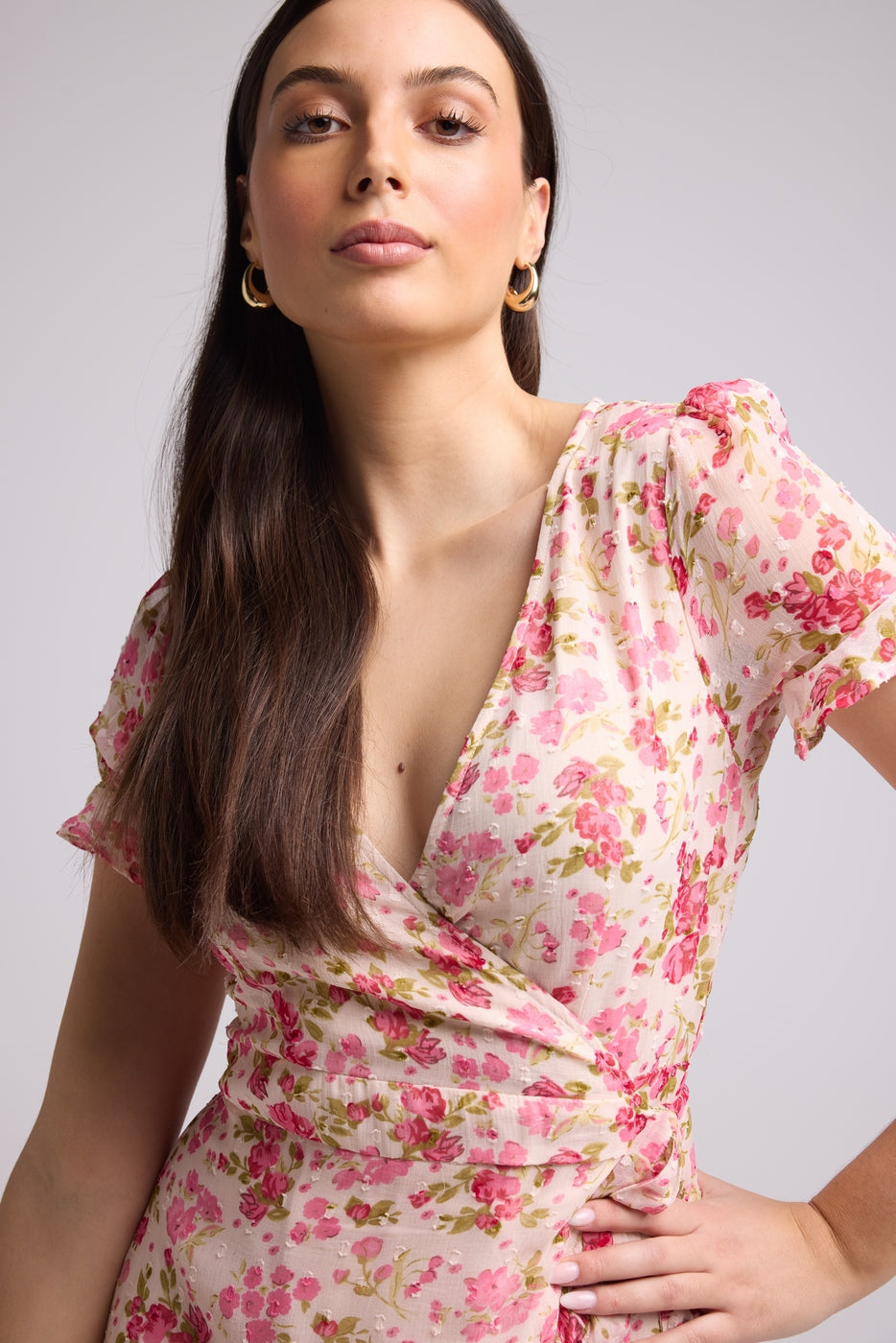 Short Dress - Amandine - Pink