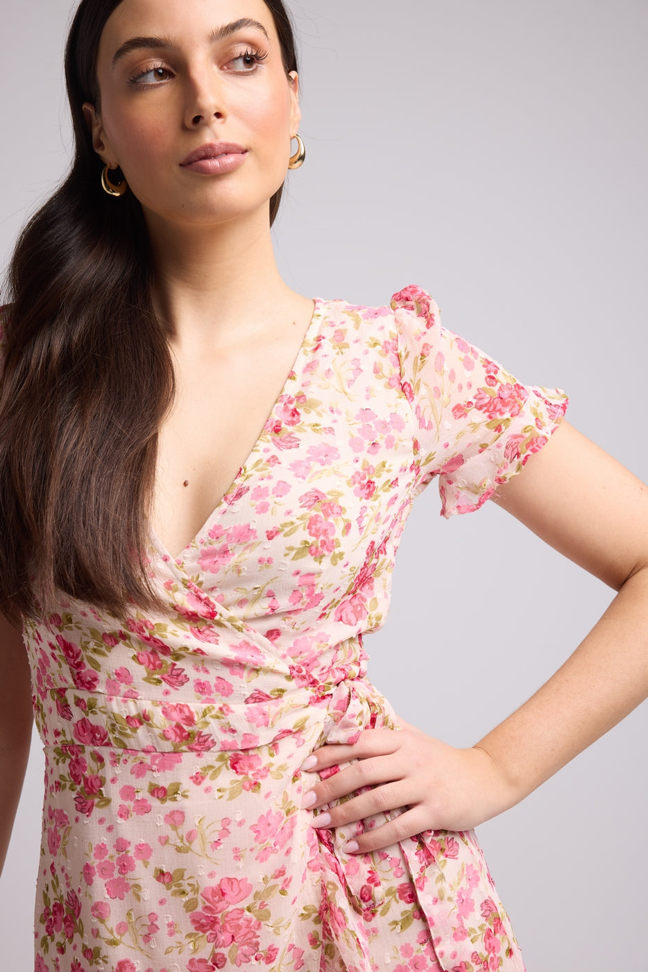 Short Dress - Amandine - Pink