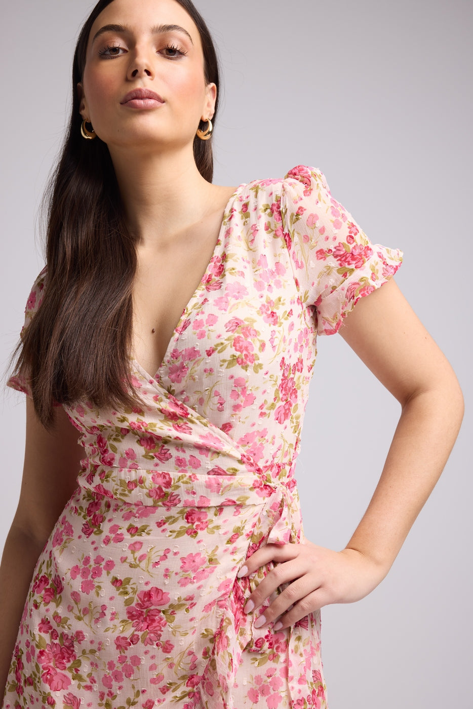 Short Dress - Amandine - Pink