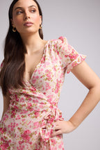 Short Dress - Amandine - Pink
