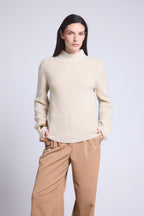 Jersey texturizado Ambra - Beige crema - Mujer