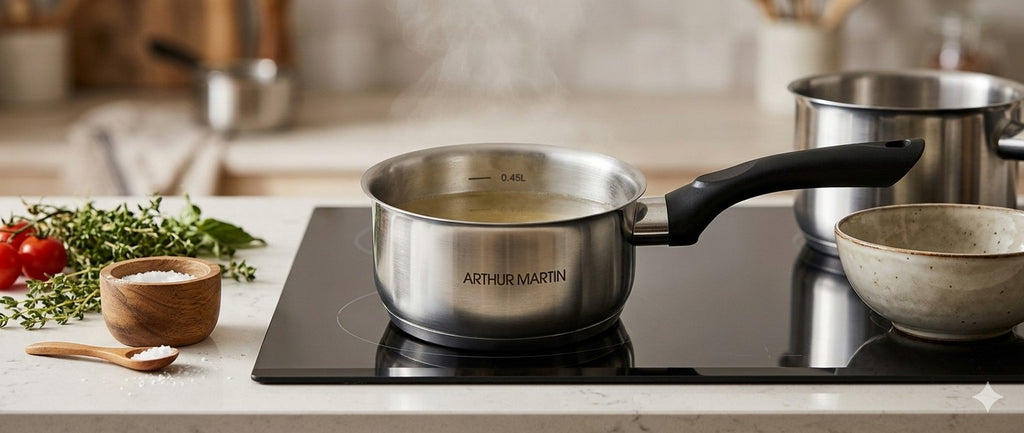Casserole 12cm - Acier Inoxydable - Intérieur Satiné - Graduation - Inox