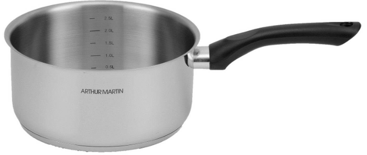 Casserole 20cm - Acier Inoxydable - Intérieur Satiné - Graduation - Inox
