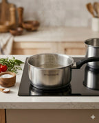 Casserole 20cm - Acier Inoxydable - Intérieur Satiné - Graduation - Inox