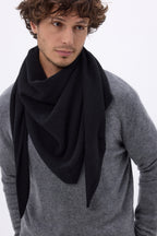Echarpe Bandana Oversize Triangle Unie Amel - Noir - Homme