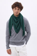 Echarpe Bandana Oversize Triangle Unie Amel - Vert Bouteille - Homme