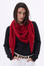 Echarpe Bandana Oversize Triangle Unie Amel - Coulis - Femme