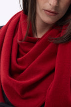 Echarpe Bandana Oversize Triangle Unie Amel - Coulis - Femme