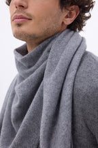 Echarpe Bandana Oversize Triangle Unie Amel - Gris Fonce - Homme