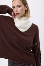 Trekantet bandana – Brushed Cashmere Bandana Amel - Hvid - Dame