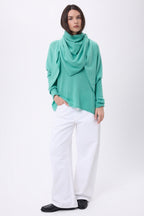 Echarpe Bandana Oversize Triangle Unie Amel - Vert Pastel - Femme