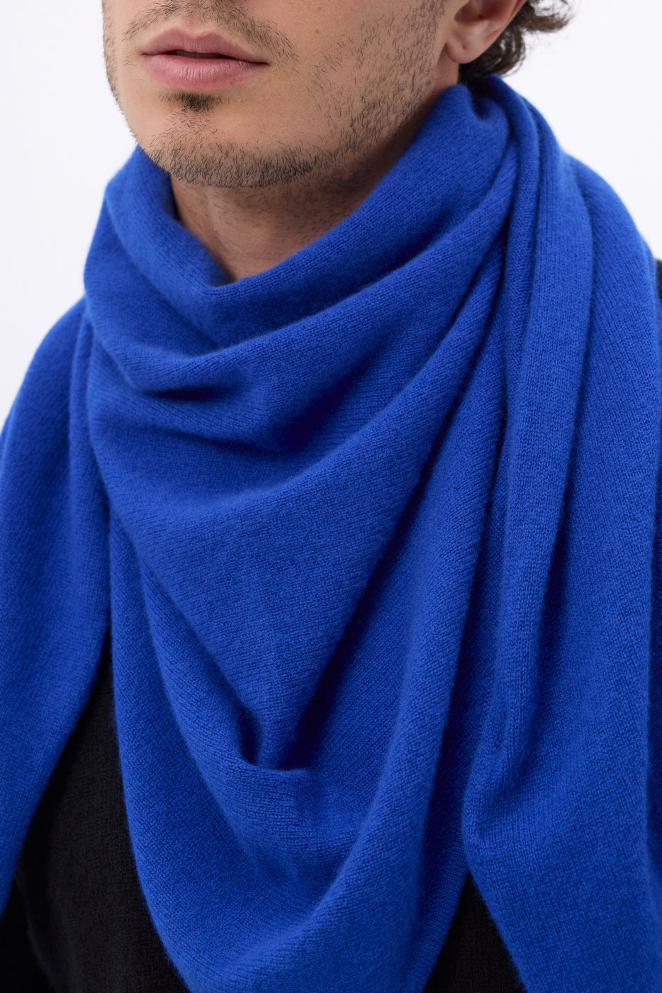 Echarpe Bandana Oversize Triangle Unie Amel - Bleu Roi - Homme
