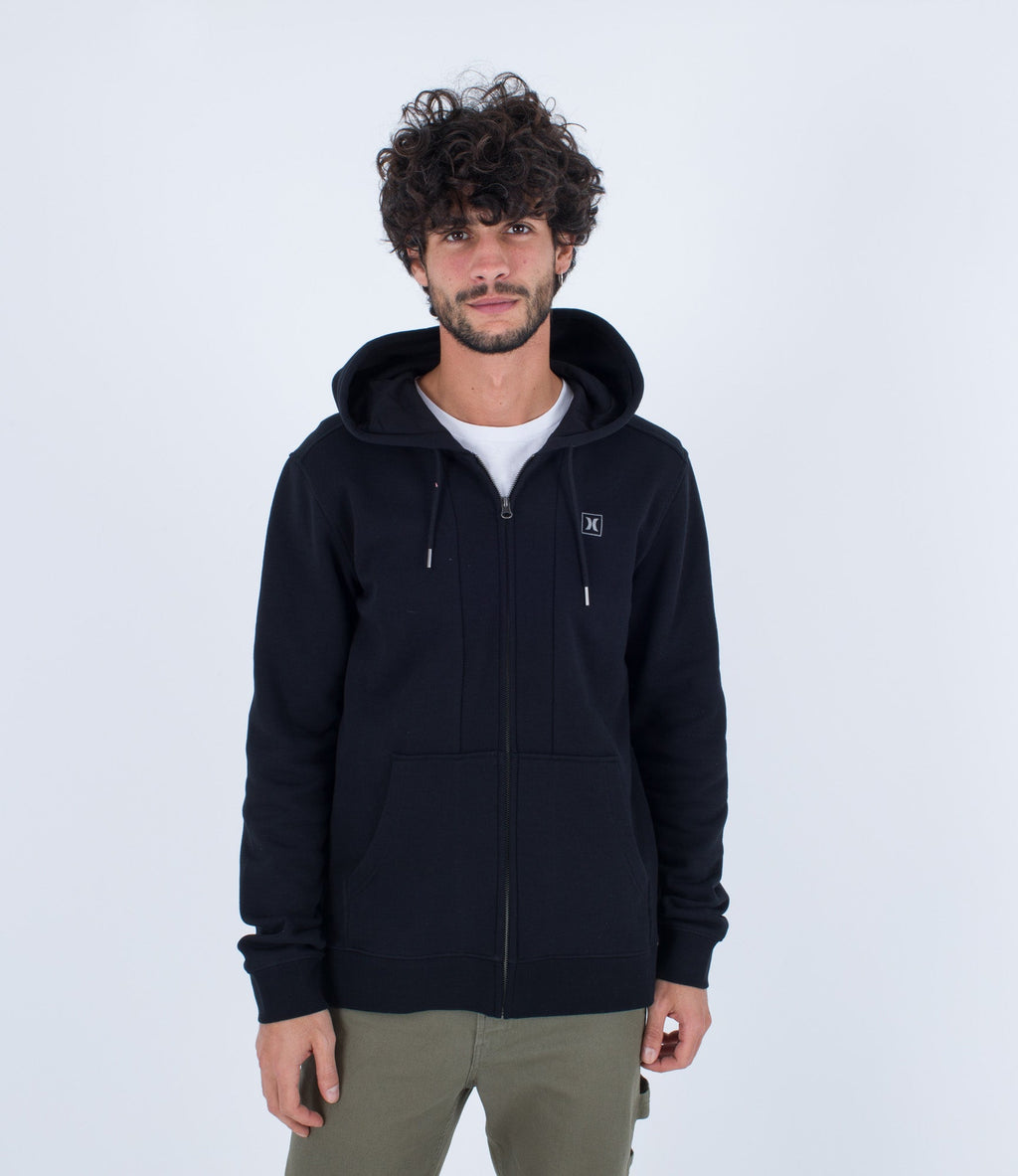 Sweatshirt Box Zip - Black - Homme