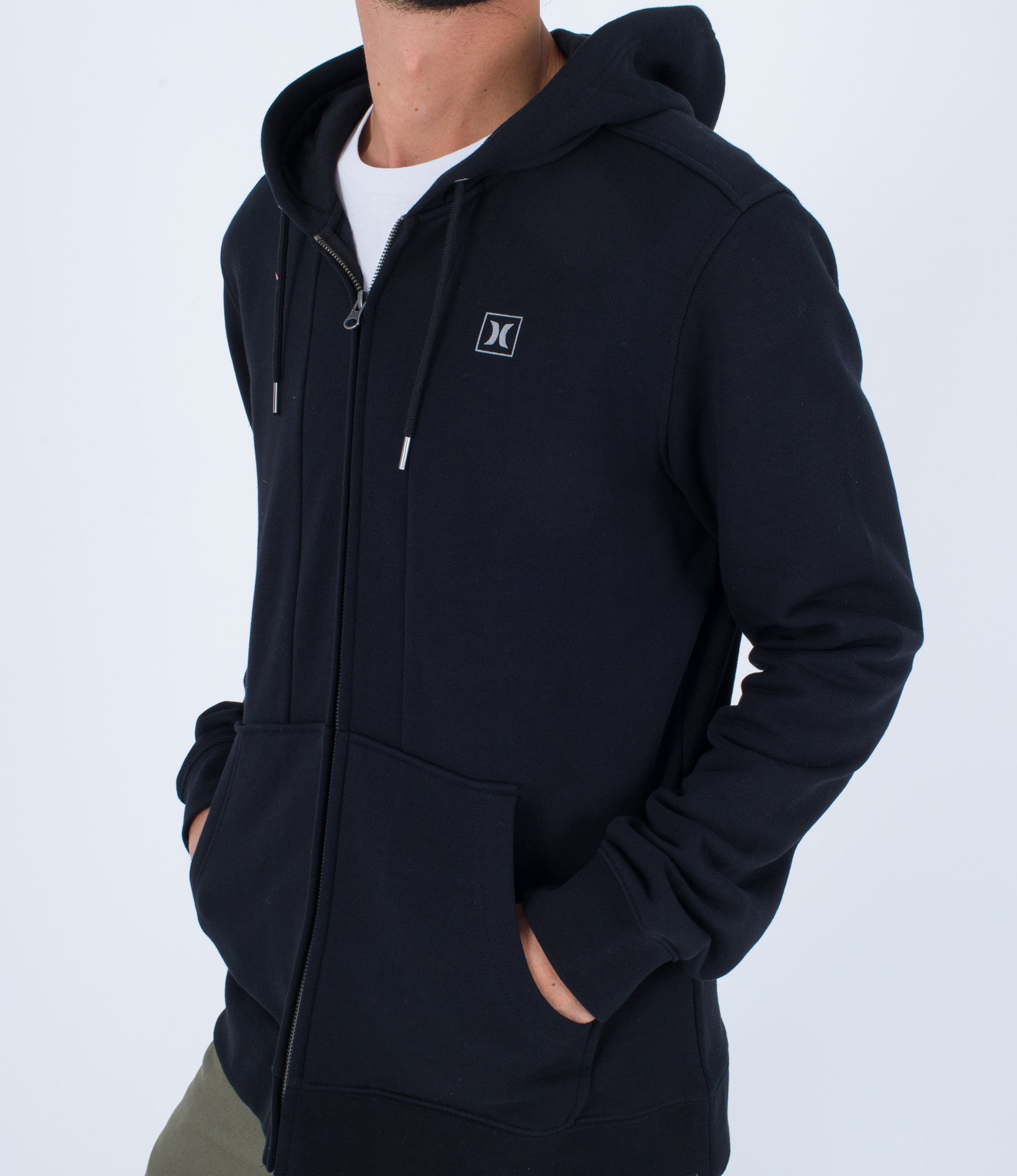 Sweatshirt Box Zip - Black - Homme