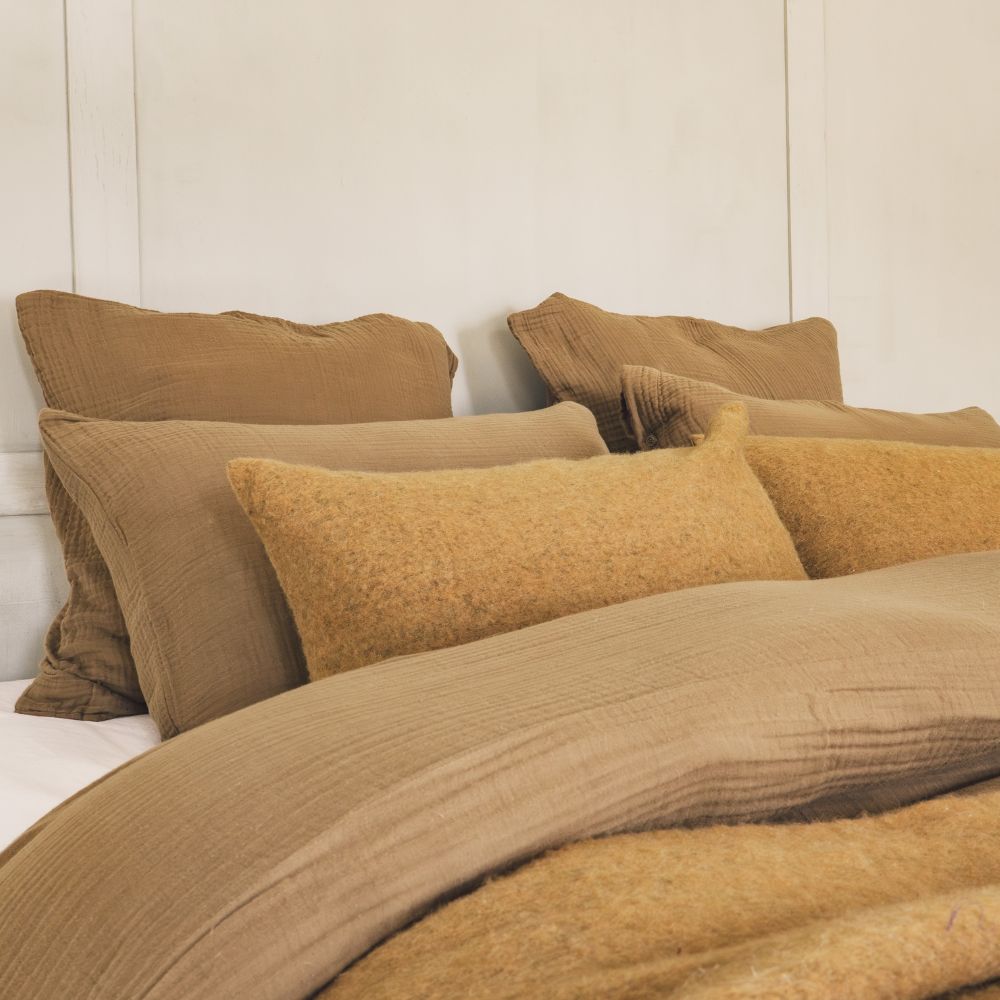 Housse De Couette En Gaze De Coton Amore - Bronze