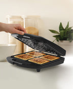 Gaufrier + Pot Nocciolata - 1200W - Noir