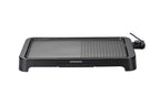 Plancha Grill Double Zone - 2000W - Plaque 49x27cm - Noir