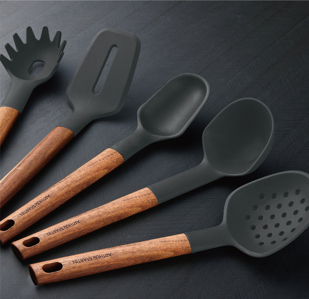 9 Piece Kitchen Utensil Set - Gray