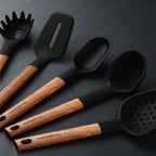 Juego de utensilios de cocina de 9 piezas - Negro