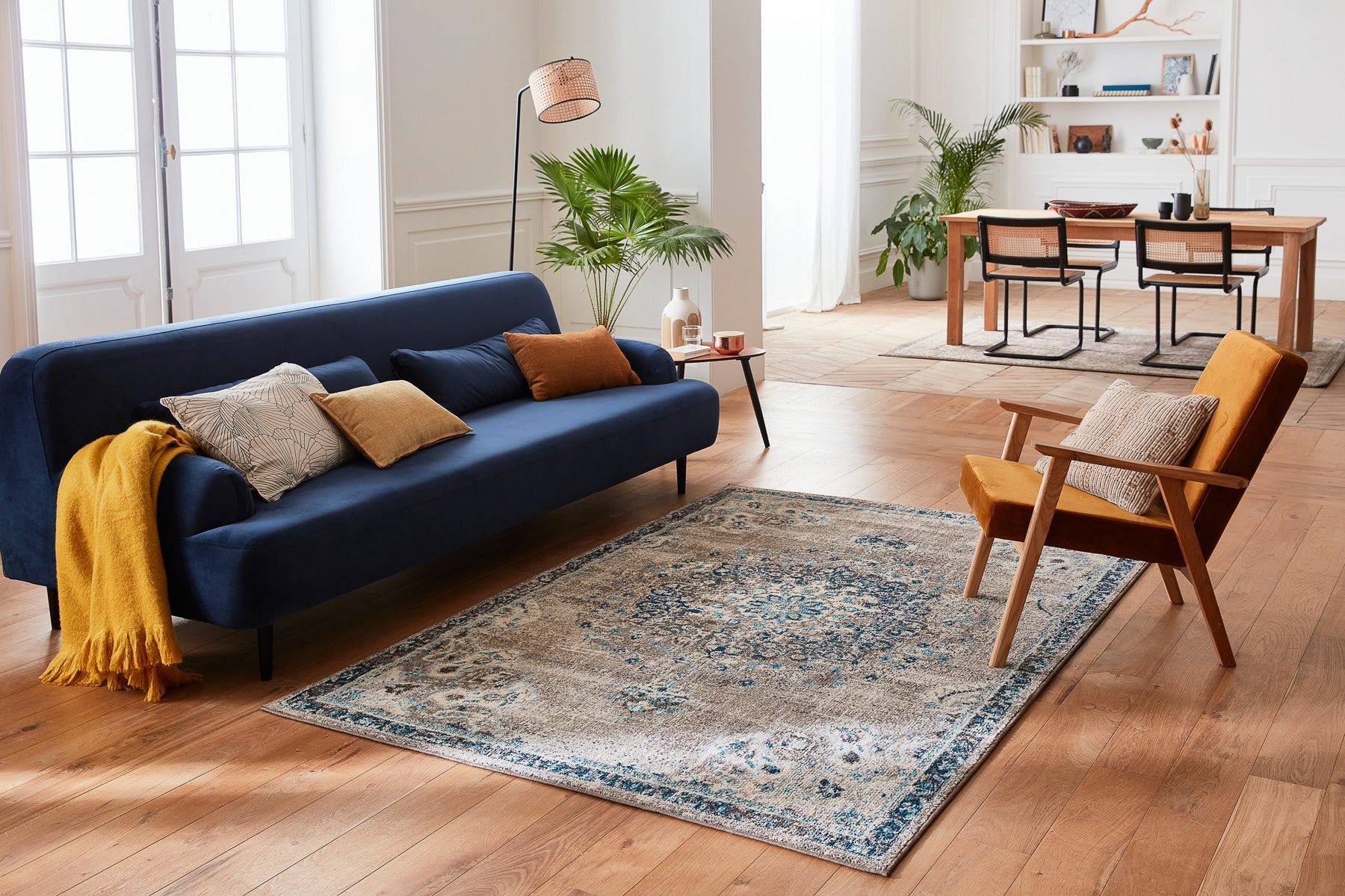 Anatolia - Tapis D'Intérieur - Polypropylène - Bleu