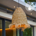 Anafi - Suspension Sans Fil - Jonc De Mer - Beige