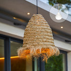 Anafi - Suspension Sans Fil - Jonc De Mer - Beige