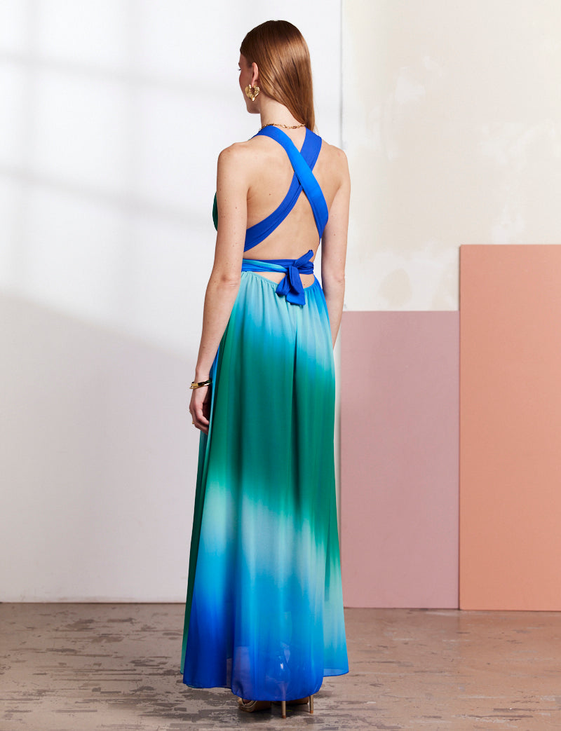 Robe Bleue & Verte Solina