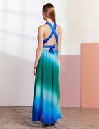 Robe Bleue & Verte Solina