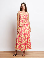 Rosa & Gulblommig Topp Yami