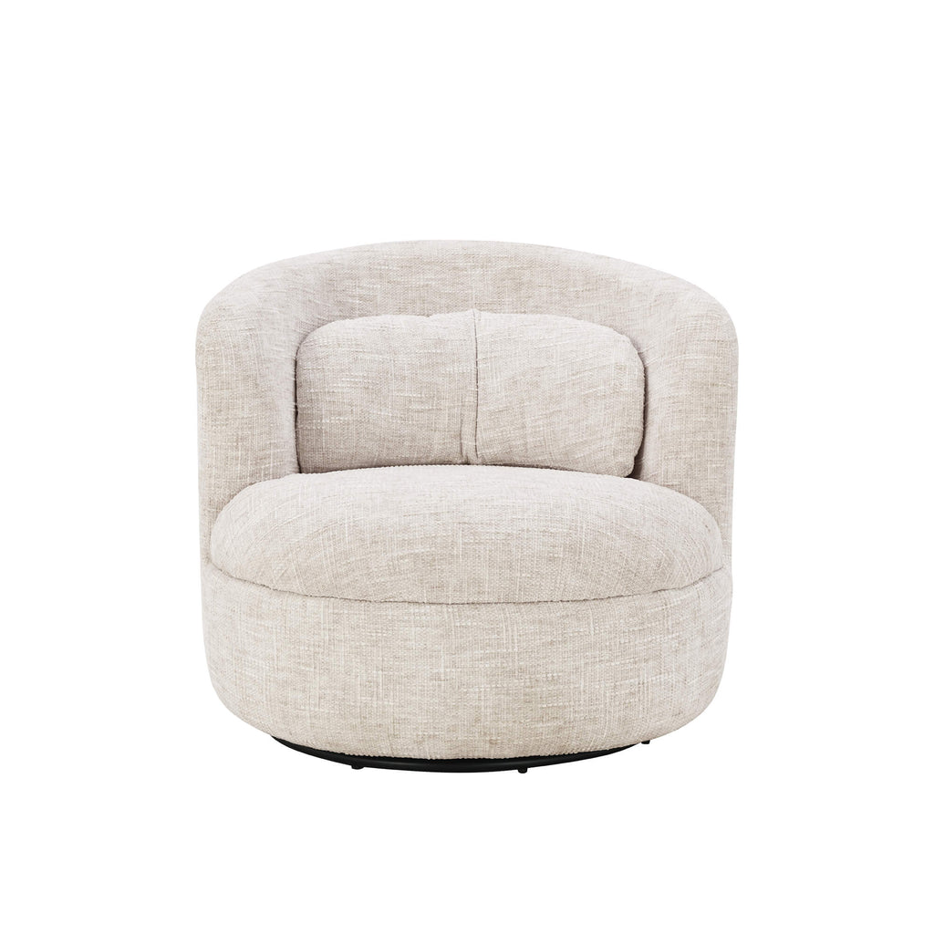 Ander - Swivel Armchair - Fabric - Beige