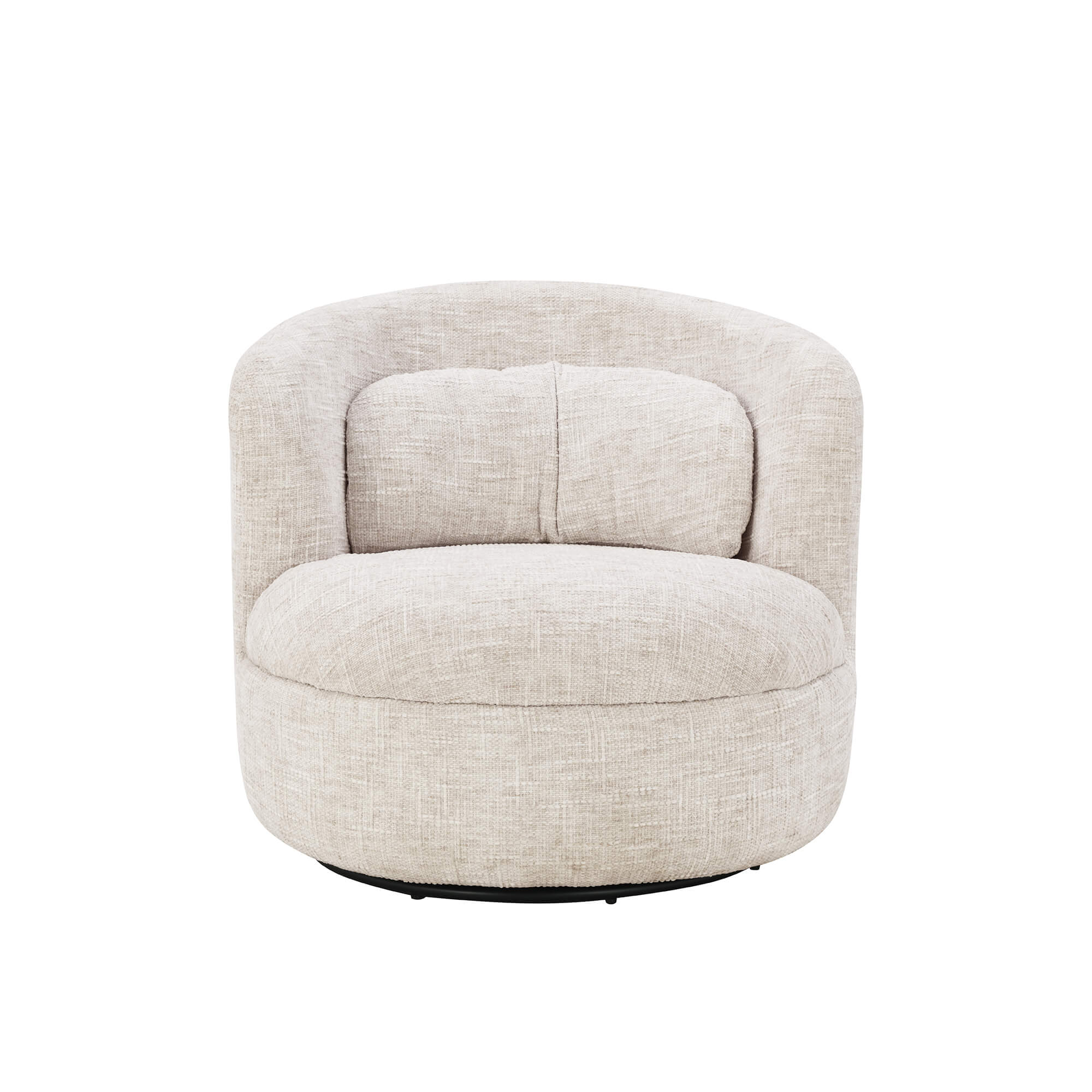 Ander - Swivel Armchair - Fabric - Beige