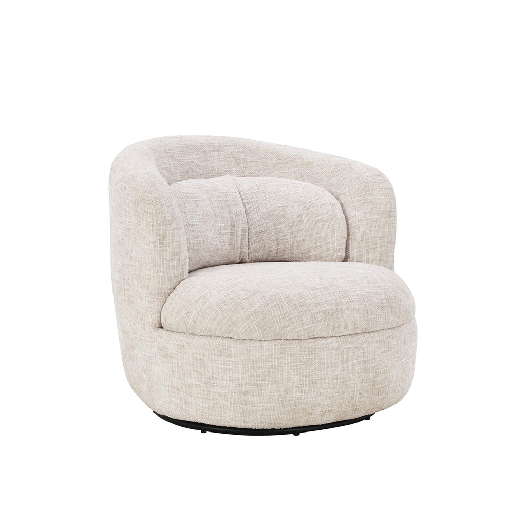 Ander - Swivel Armchair - Fabric - Beige