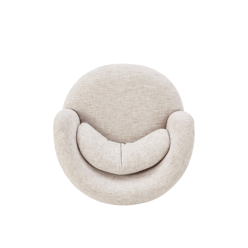 Ander - Swivel Armchair - Fabric - Beige
