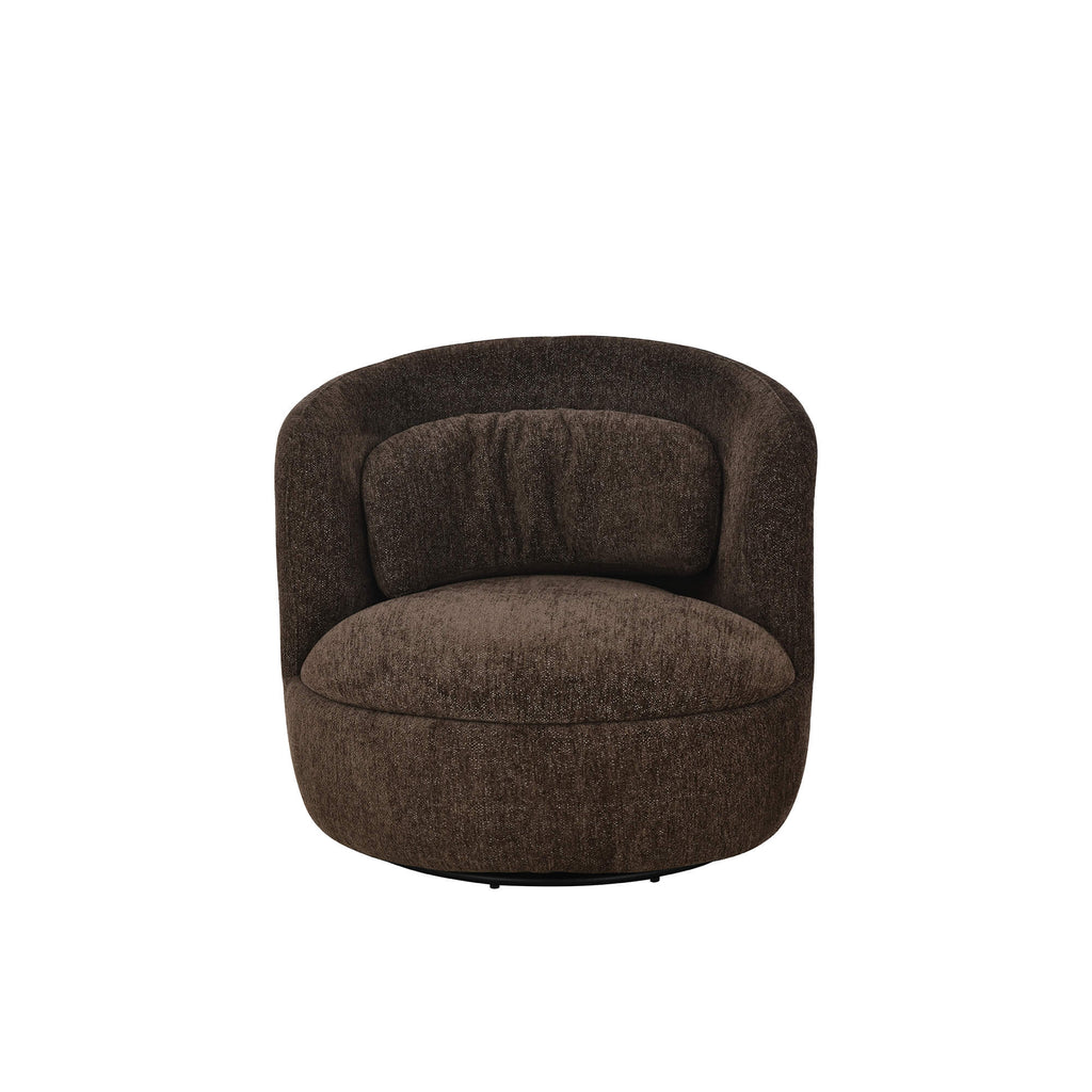 Ander - Sillón Giratorio - Tela - Marrón