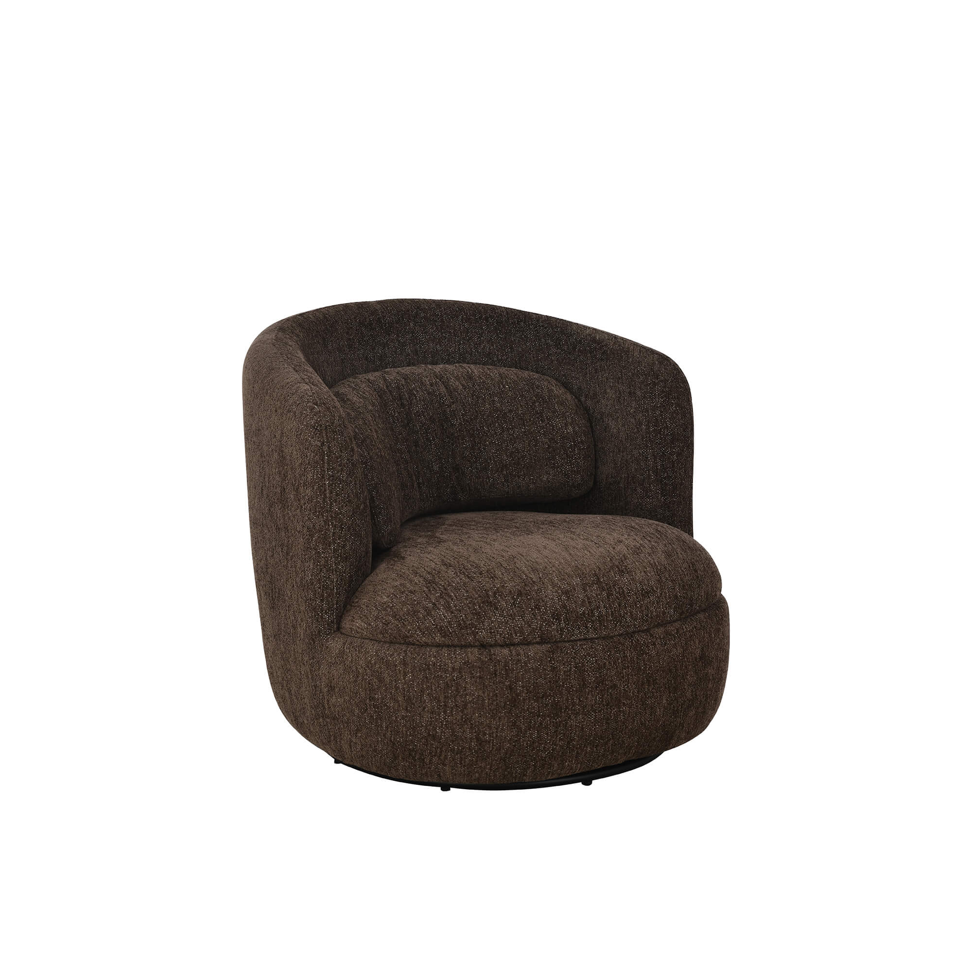 Ander - Sillón Giratorio - Tela - Marrón