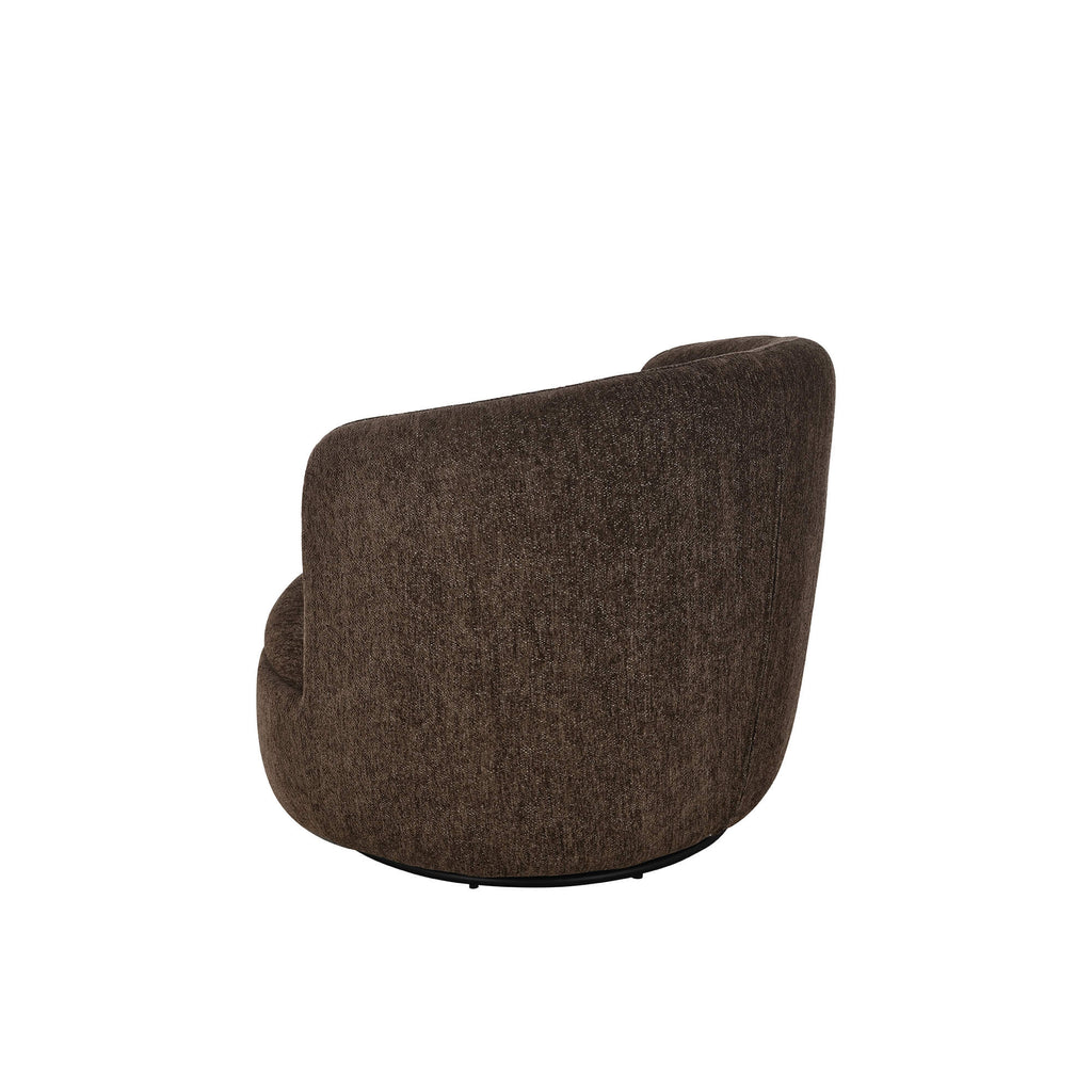 Ander - Sillón Giratorio - Tela - Marrón
