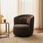 Ander - Sillón Giratorio - Tela - Marrón