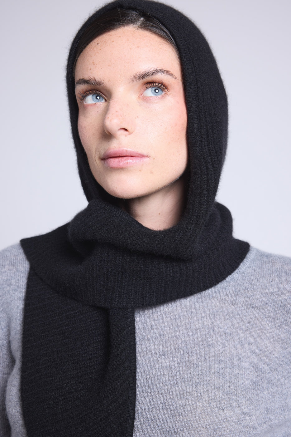 Cagoule Echarpe Unisexe Angela - Noir - Mixte