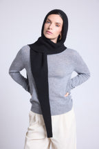 Cagoule Echarpe Unisexe Angela - Noir - Mixte