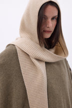 Pasamontañas Bufanda Angela - Beige crema - Unisex