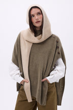 Pasamontañas Bufanda Angela - Beige crema - Unisex