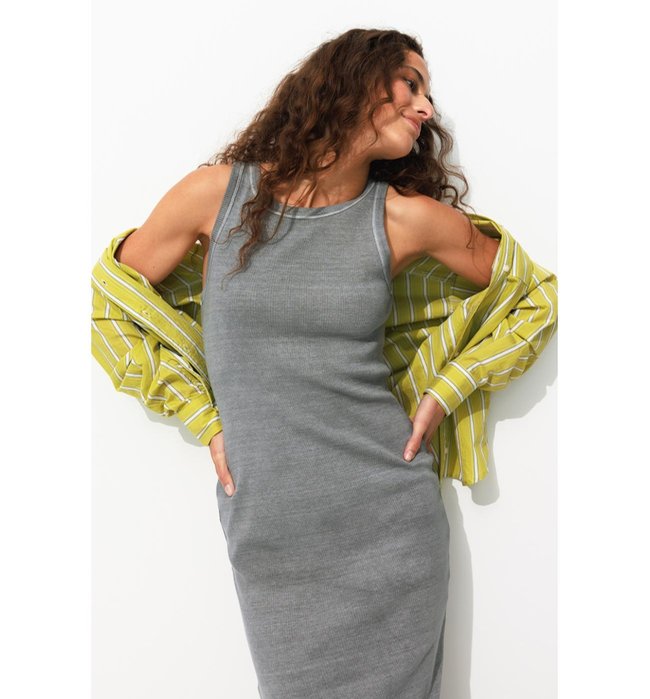 Vestido camiseta sin mangas con diseño ecológico - Plain Dark Grey