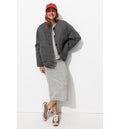 Women's Checked Midi Skirt - Multicolor Checks