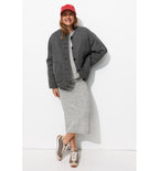 Women's Checked Midi Skirt - Multicolor Checks