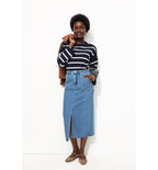 Jersey marinero a rayas para mujer - Azul a rayas