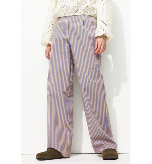 Billy Women's Wide Leg Pants - Multicolor Stripe