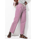 Pantalon Balloon en Toile - Violet Uni Colore